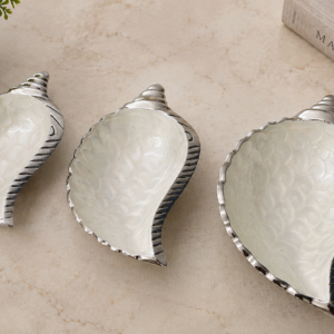 luxury conch shell serving platter set