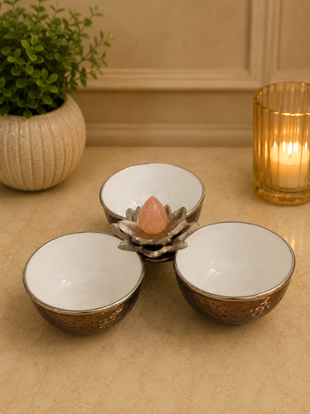 blush berry decorative metal bowl blush berry decorative metal bowl
