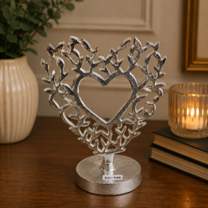 luxury palm leaf glass candle holder