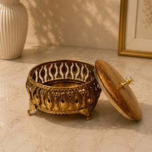 royal embossed metal decorative bowl