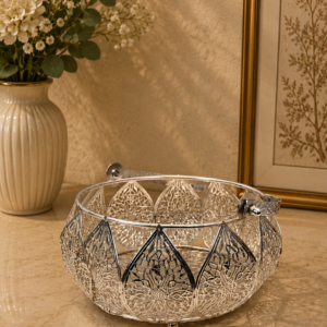 Home royal embossed metal decorative bowl