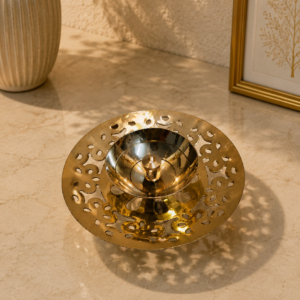 Home royal embossed metal decorative bowl